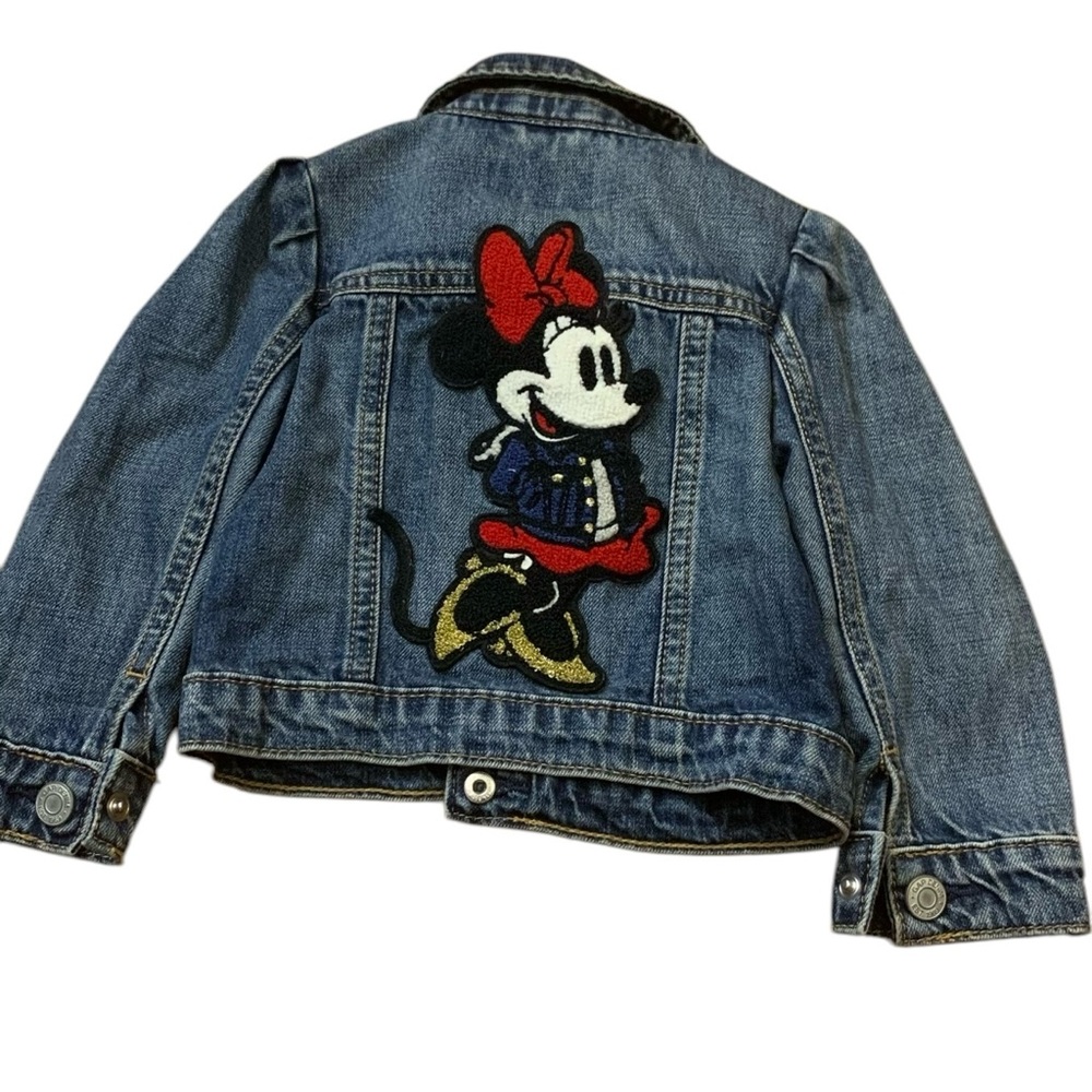 Disney Baby Gap Denim Jacket with Minnie Mouse Patch 18-24 months